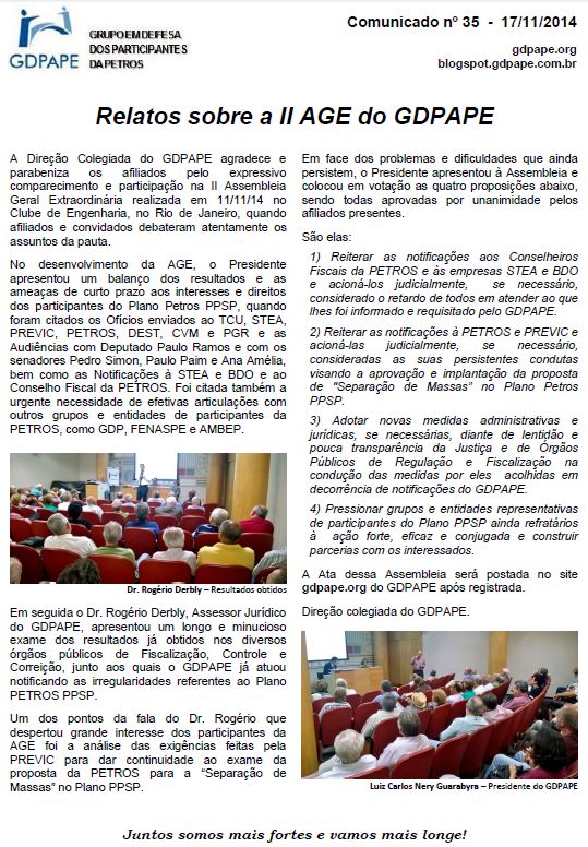 Comunicado 35/2014