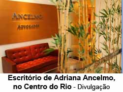 Escritrio de Adriana Ancelmo, no Centro do Rio - Divulgao