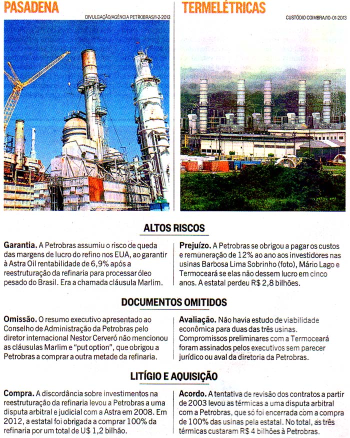O Globo -  04/05/2014 - Pasadena: repetio dos erros das termeltricas - Imagem: Custodio Coimbra