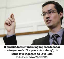 O procurador Deltan Dallagnol, coordenador da fora-tarefa:  a ponta do iceberg, diz sobre investigaes da Lava-Jato - Fabio Seixo/27-07-2015