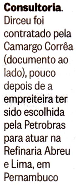 O GLOBO - 09/12/14 - PETROLO: A servio de empreiteira