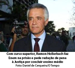 Com curso superior, Ramon Hollerba faz Enem na priso e pede reduo de pena  Justia por concluir ensino mdio - Daniel de Cerqueira/O Tempo