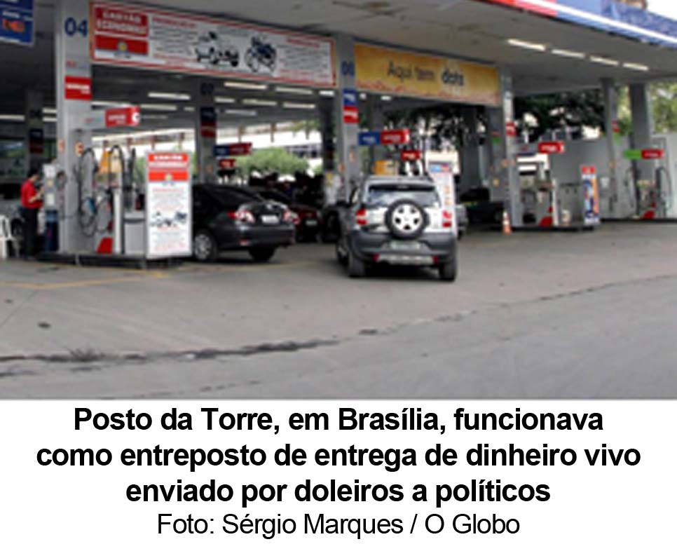 O Globo - 12/11/14 - Petrobras: Propina em posto de gasolina - Foto: Sérgio Marques / O Globo