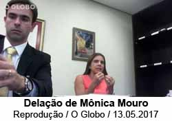 Delao de Mnica Mouro - Reproduo / O Globo / 13.05.2017