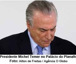 Presidente Michel Temer no Palcio do Planalto - Ailton de Freitas / Agncia O Globo
