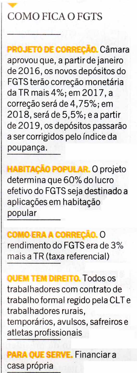 O Globo - 19/08/2015 - FGTS: Como fica