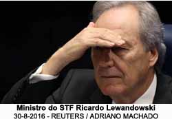 Ministro do STF, Ricardo Lewandowski - Foto: Adriano Machado / 30.ago.2016  / Reuters