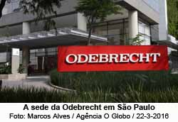 Sede da Odebrecht em So Paulo - Foto: Marcos Alves / Agncia O Globo / 22.03.2016