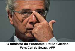 Paulo Guedes,  ministro da Economia - Foto: Carl de Souza / AFP