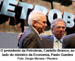 Castello Branco e Paulo Guedes - Foto: Srgio Moraes / Reuters