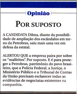 O Globo Opinião - 26/08/2014