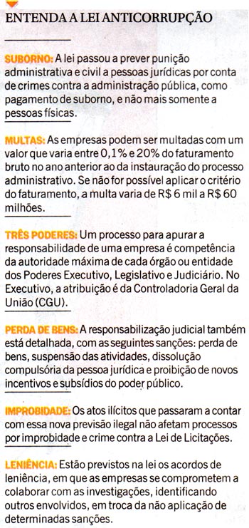 O Globo - 261214 - Entenda a lei anticorrupo
