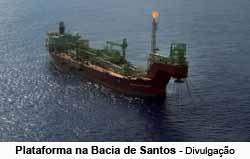 Plataforma na Bacia de Santos - Divulgao